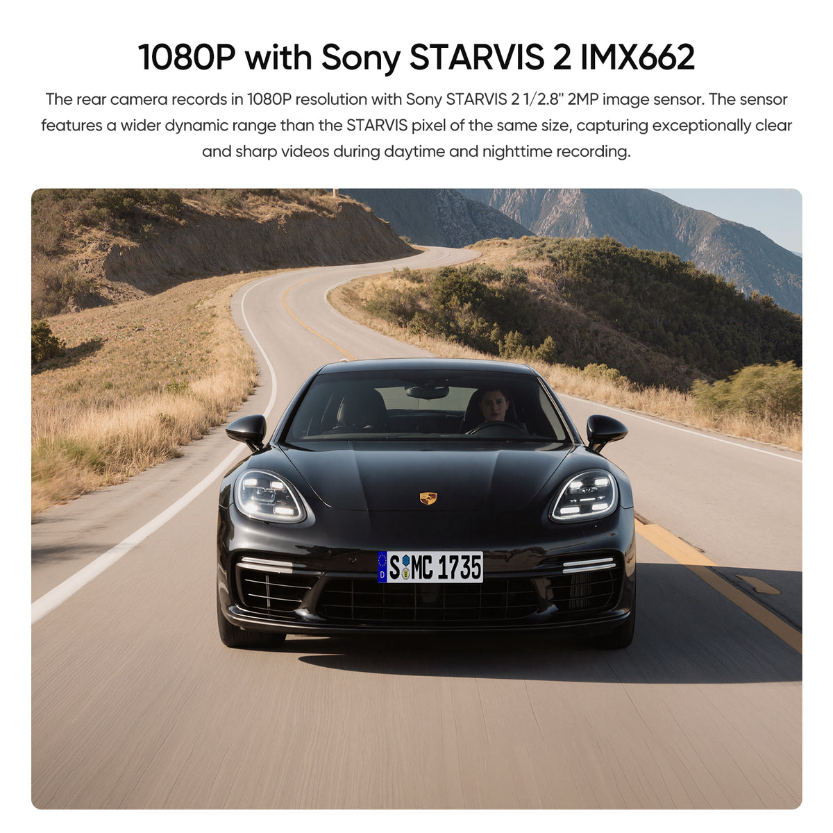 VIOFO RC320 AHD 1080P Rear Camera with 6M Jack Plug Cable and Sticker for A229 Plus/A229 Pro