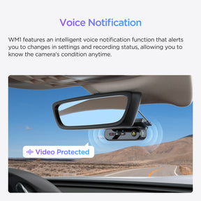 VIOFO WM1 2K Quad HD 1440P 30FPS Smaller WiFi GPS Dashcam with Sony STARVIS IMX335 Sensor