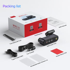 VIOFO WM1 2K Quad HD 1440P 30FPS Smaller WiFi GPS Dashcam with Sony STARVIS IMX335 Sensor