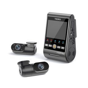 VIOFO A229 Plus 3CH 2K+2K+1080P HDR 5GHz Wi-Fi GPS Voice Control 3 Channel Dash Camera with Dual Sony STARVIS 2 Sensor