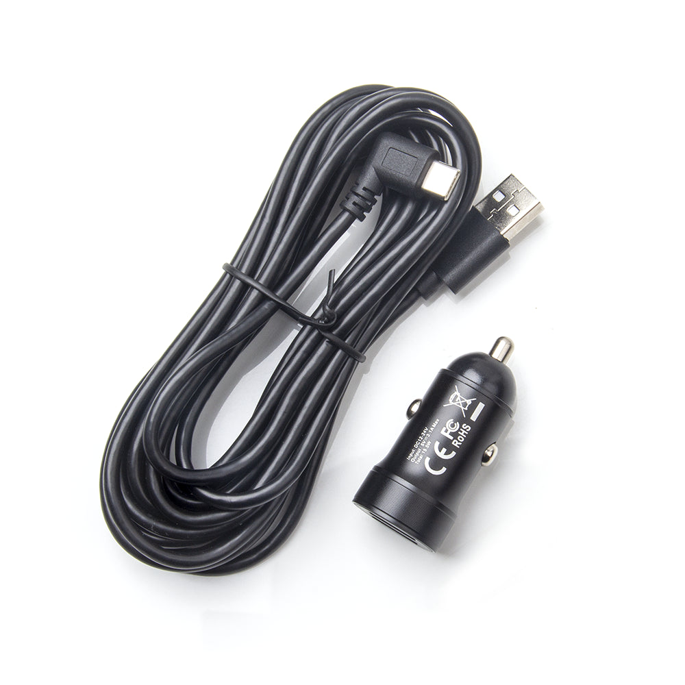 A119 MINI/A119 MINI 2 Type-C Dual USB Car Charger with 11.48 ft Power Cable