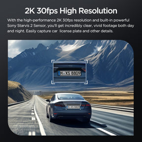 VIOFO VS1 Mini 2K HDR with Sony STARVIS 2 IMX675 Sensor 5GHz Wi-Fi Voice Control GPS Dash Cam with Free 32GB MicroSD Card