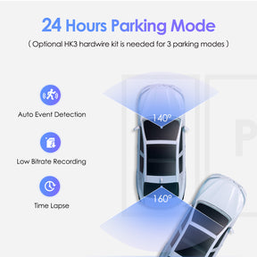 A129 Plus Quad HD 2K Dash Cam with WiFi Car Dash Camera with GPS