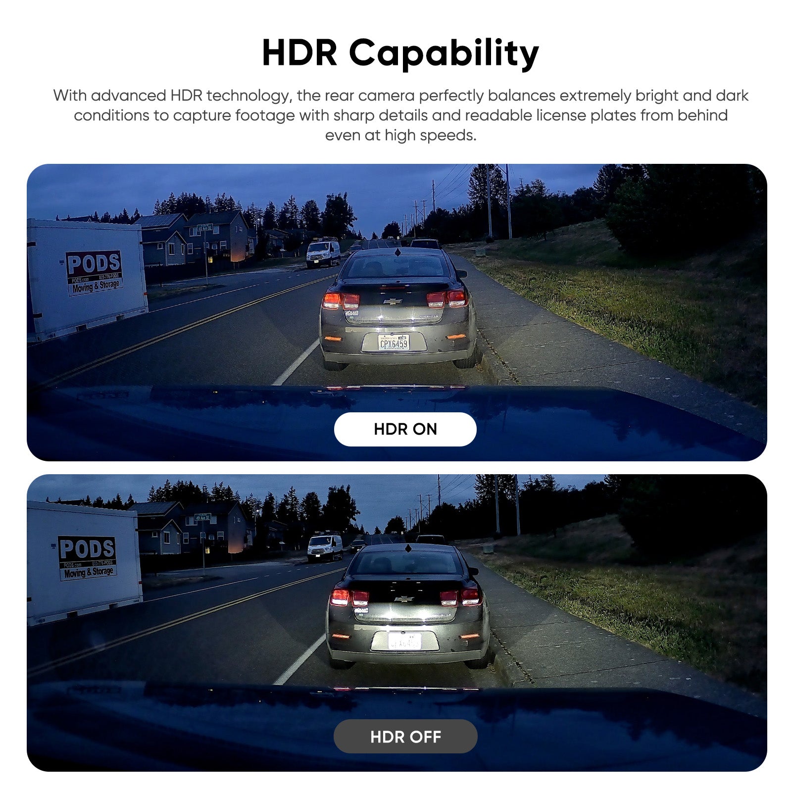 VIOFO RNE800 4K HDR Rear Camera with 6M Cable and Sticker for A229 Ultra Series