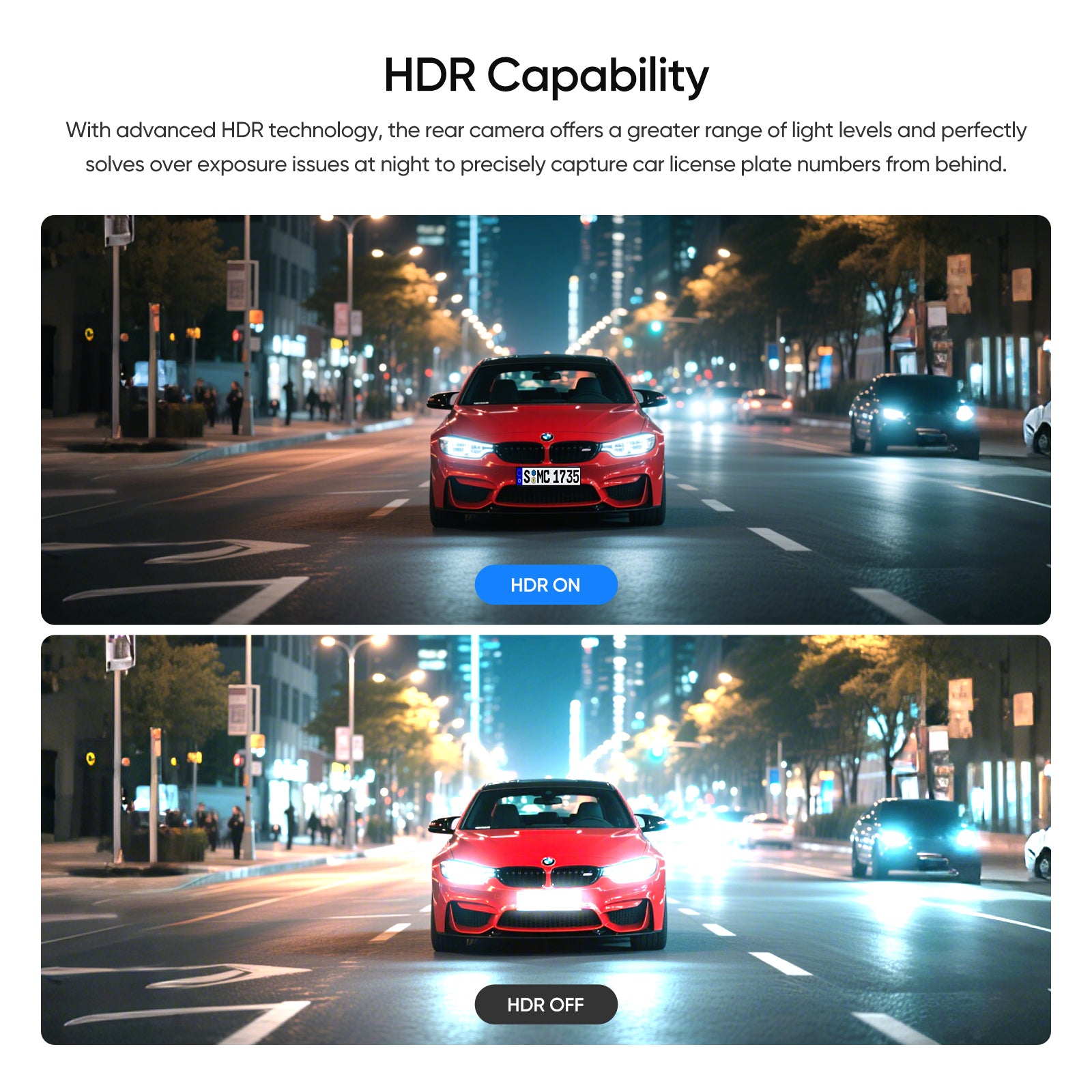 VIOFO RC320 AHD 1080P Rear Camera with 6M Jack Plug Cable and Sticker for A229 Plus/A229 Pro