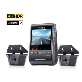 VIOFO A329WW 3CH 4K 30FPS Front+Dual 2K HDR Waterproof Rear Cameras with Sony STARVIS 2 Sensor, Tailored for Heavy-Duty Trucks and Trailers