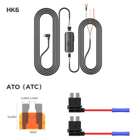 VIOFO Type-C HK6 ACC Hardwire Kit for A329S Series, Support Hybrid Parking Mode, Automatic Voltage Display, Low Power Consumption