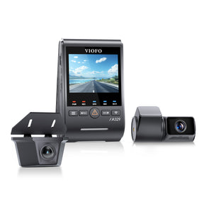 VIOFO A329TW 3CH 4K 30FPS Front+2K Telephoto Camera+2K Waterproof Camera, Sony STARVIS 2 Sensor HDR, Support SSD Storage, Low Power Impact Detection, Hybrid Parking Recording