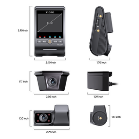 VIOFO A329SW 3CH 4K 30FPS Front+2K Waterproof Rear+2K Fisheye Cabin with Sony STARVIS 2 Sensor HDR, Flexible Installation to Capture Both Inside and Outside